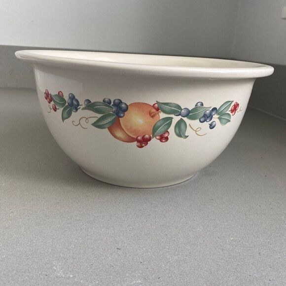 Corning Corelle Coordinates Abundance Fruit Large Ceramic Mixing Bowl, 3 Quartz - Picture 1 of 5